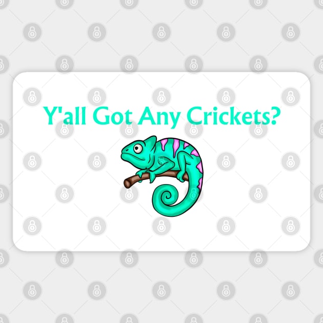 Y'all Got Any Crickets? Sticker by HobbyAndArt